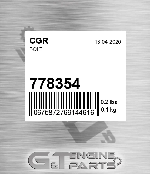778354 Bolt