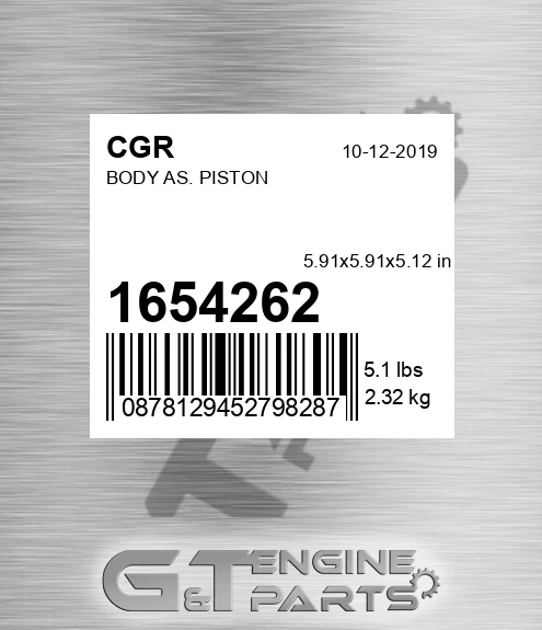 1654262 Body As. Piston