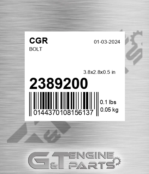 2389200 CGR Bolt