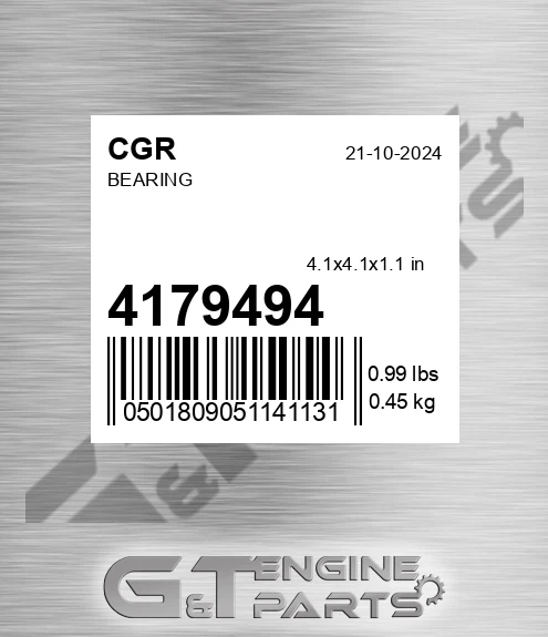 4179494 Bearing for CGR