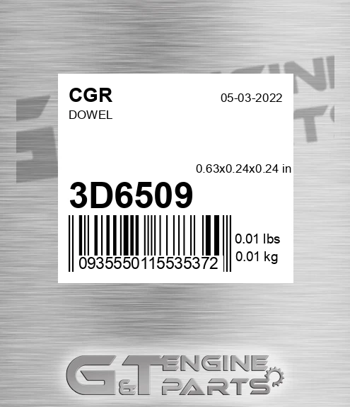 3D6509 CGR Dowel