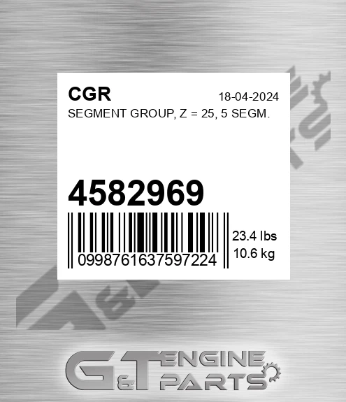 4582969 Segment Group, Z = 25, 5 Segm.