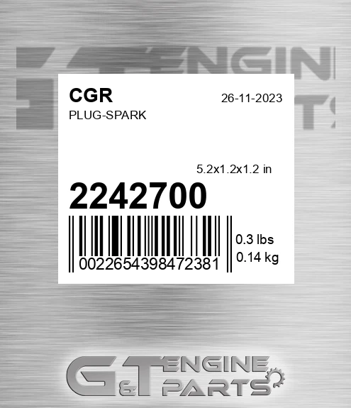 2242700 CGR Plug-spark