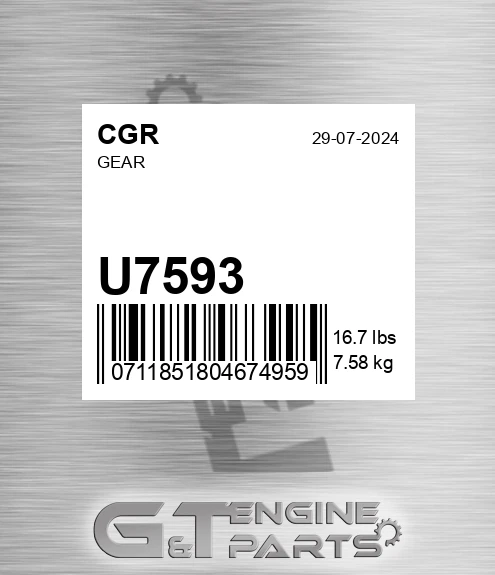U7593 Gear