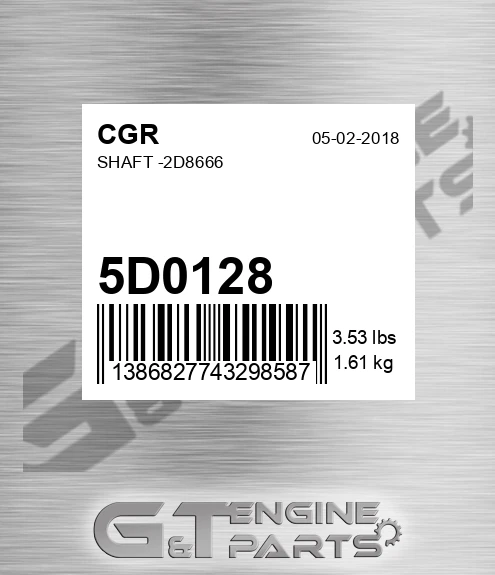 5D0128 CGR Shaft -2d8666