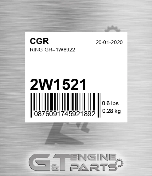 2W1521 Ring Gr=1w8922