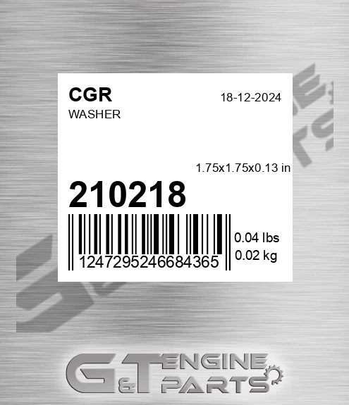 210218 Washer