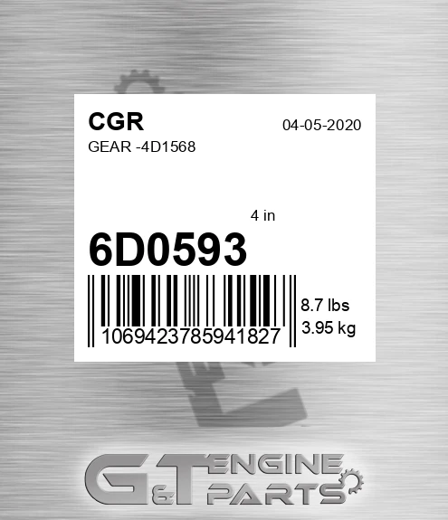 6D0593 CGR Gear -4d1568