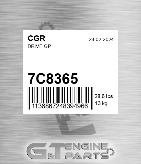 7C8365 Drive Gp.