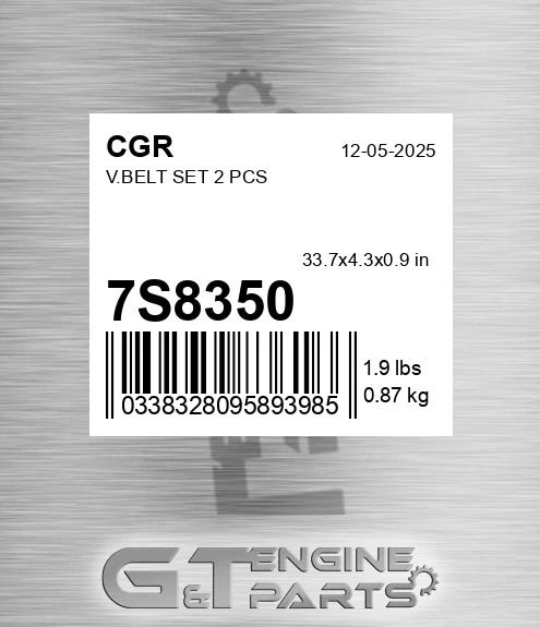 7S8350 CGR V.belt Set 2 Pcs