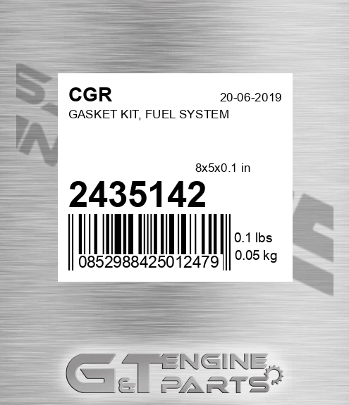 2435142 Gasket Kit, Fuel System