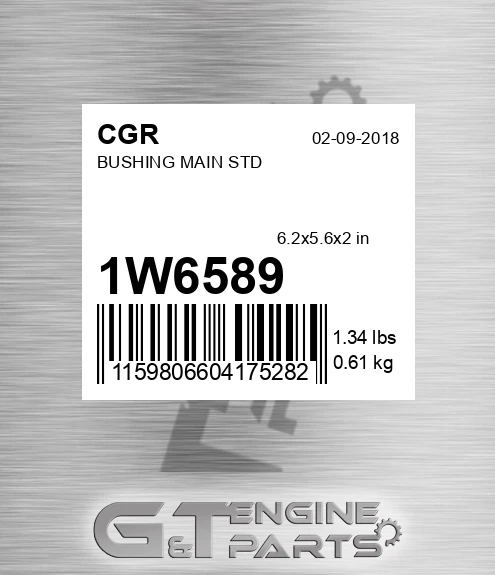 1W6589 Bushing Main Std for CGR