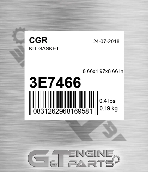 3E7466 Kit Gasket