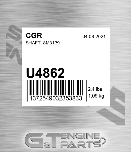 U4862 Shaft -8m3139
