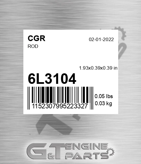 6L3104 CGR Rod