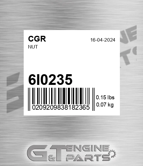 6I0235 Nut