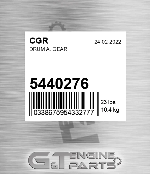 5440276 CGR Drum A. Gear