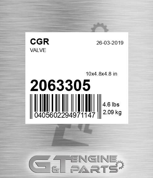 2063305 Valve for CGR