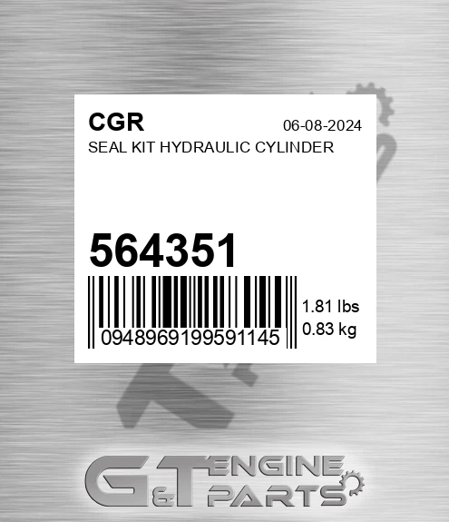 564351 Seal Kit Hydraulic Cylinder
