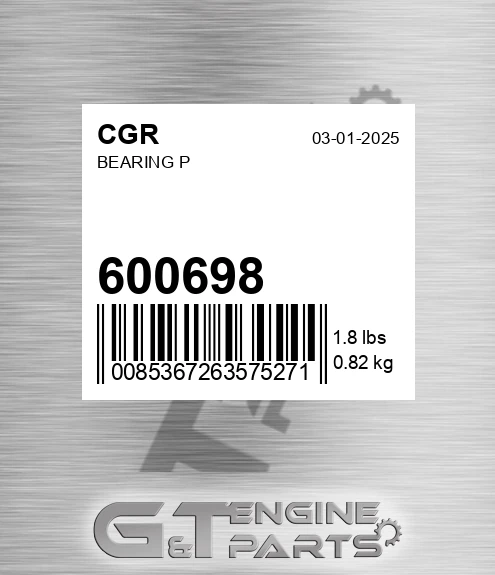 600698 CGR Bearing P