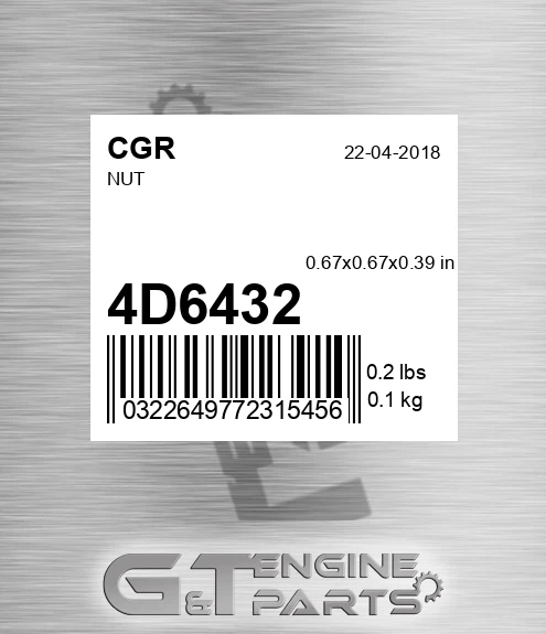 4D6432 CGR Nut