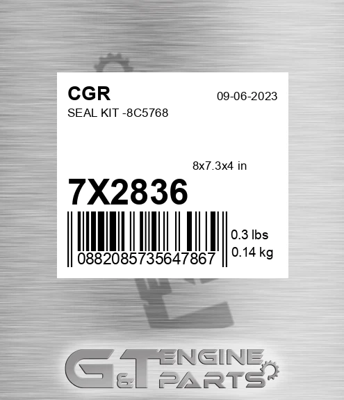 7X2836 CGR Seal Kit -8c5768