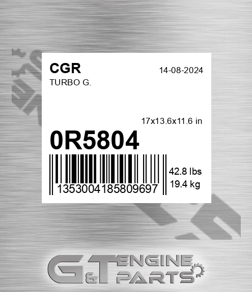 0R5804 CGR Turbo G.