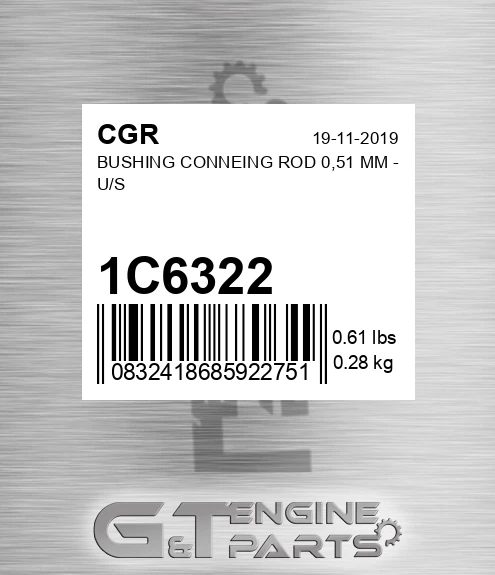 1C6322 CGR Bushing Conneing Rod 0,51 Mm - U/s