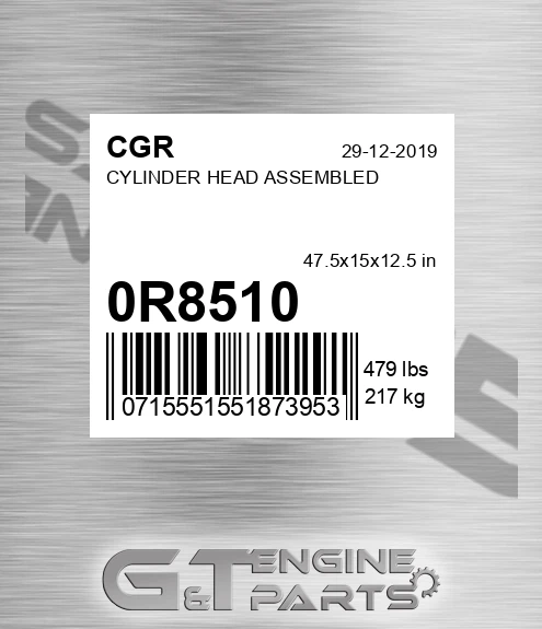 0R8510 Cylinder Head Assembled for CGR