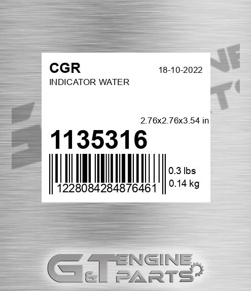 1135316 CGR Indicator Water