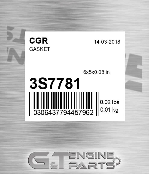 3S7781 Gasket