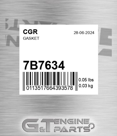 7B7634 Gasket