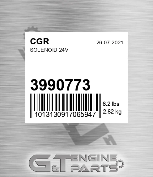 3990773 Solenoid 24v