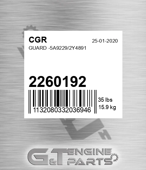 2260192 Guard -5a9229/2y4891