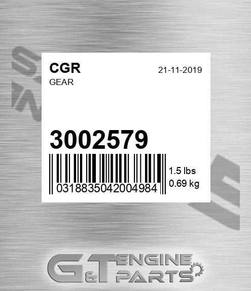 3002579 Gear
