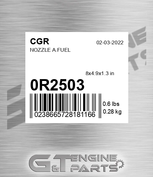 0R2503 CGR Nozzle A.fuel