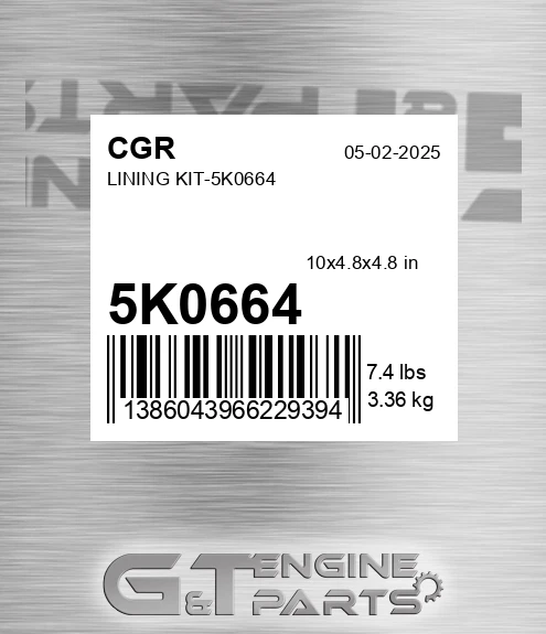 5K0664 Lining Kit-