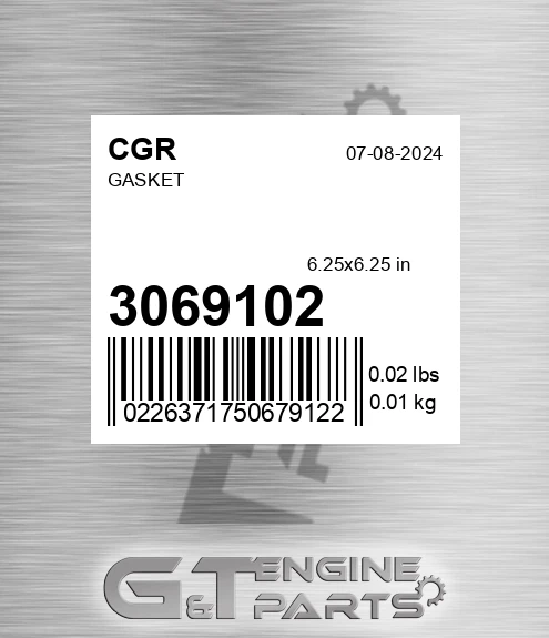 3069102 Gasket