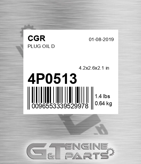 4P0513 Plug Oil D