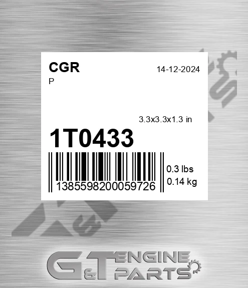 1T0433 CGR P