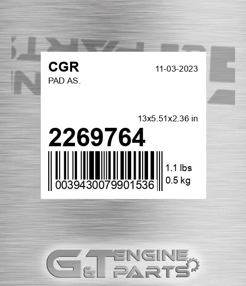 2269764 CGR Pad As.
