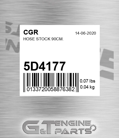 5D4177 CGR Hose Stock 90cm.