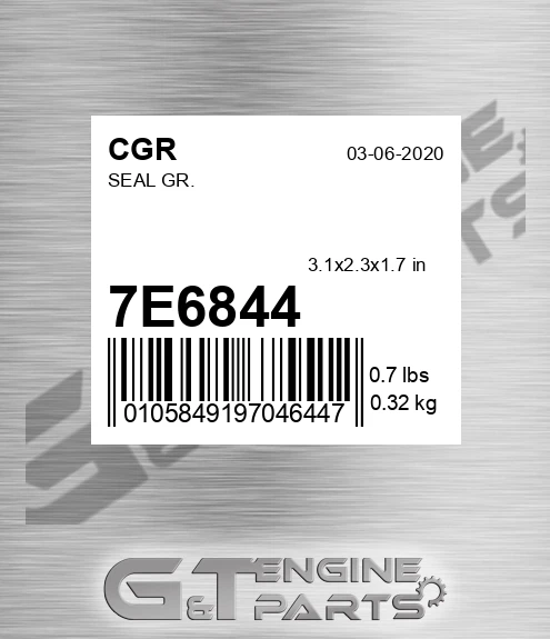 7E6844 CGR Seal Gr.
