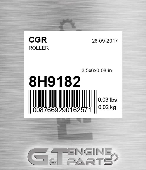 8H9182 Roller