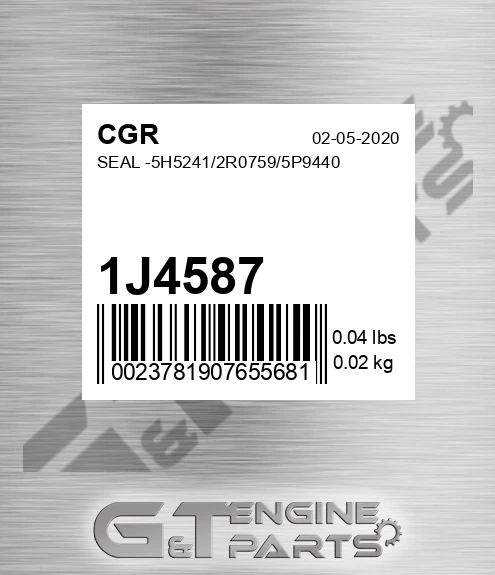 1J4587 Seal -5h5241/2r0759/5p9440 for CGR