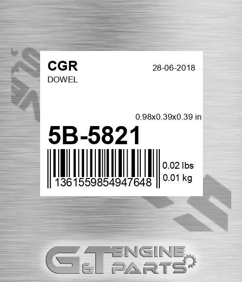 5B-5821 CGR Dowel