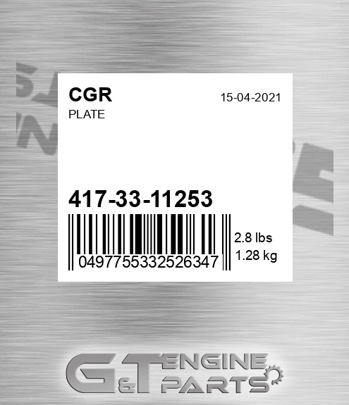 417-33-11253 Plate