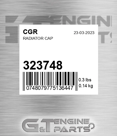 323748 Radiator Cap