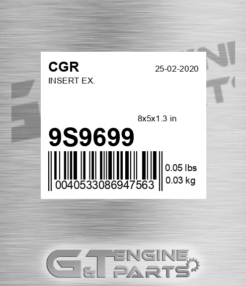 9S9699 CGR Insert Ex.