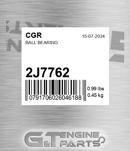 2J7762 CGR Ball Bearing